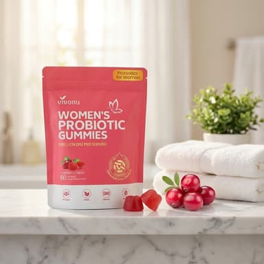 Women’s Probiotic Gummies, Cranberry Flavor